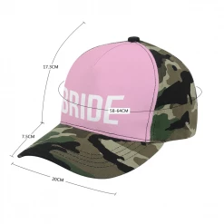 ThisNew Accessories Bride Cap In Hot Pink & Camo