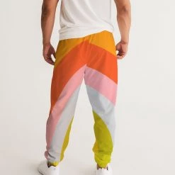 Harlow & Lloyd Pants & Joggers Orange Vortex Men's Lightweight Track Pants