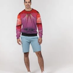 Harlow & Lloyd Feathered Grace Men's French Terry Pullover Sweatshirt Sweatshirts & Pullovers