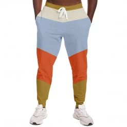 Subliminator Pants & Joggers Blue Orange Alpine Unisex Fleece Joggers