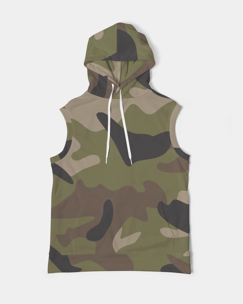 Harlow & Lloyd Woodland Camo Men's Premium Heavyweight Sleeveless Hoodie Hoodies 3 Harlow & Lloyd Woodland Camo Men's Premium Heavyweight Sleeveless Hoodie Hoodies