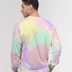 Harlow & Lloyd Sweatshirts & Pullovers Banana Mint Candy Explosion Tie Dye French Terry Pullover Sweatshirt