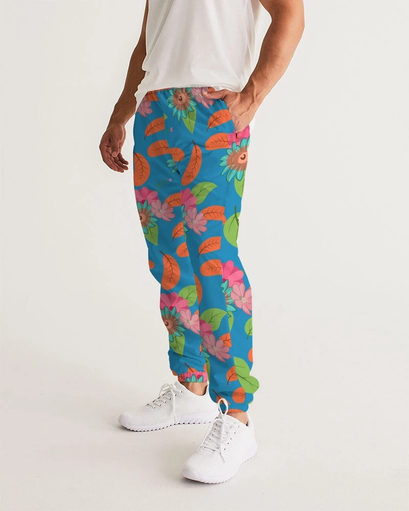 Harlow & Lloyd Pants & Joggers Tropical Flower Power Blue Men's Lightweight Track Pants 5 Harlow & Lloyd Pants & Joggers Tropical Flower Power Blue Men's Lightweight Track Pants