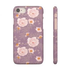 Printify Orange Peonies Floral Rose Phone Case