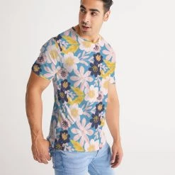 Harlow & Lloyd Blue Frisky Floral Men's Tee