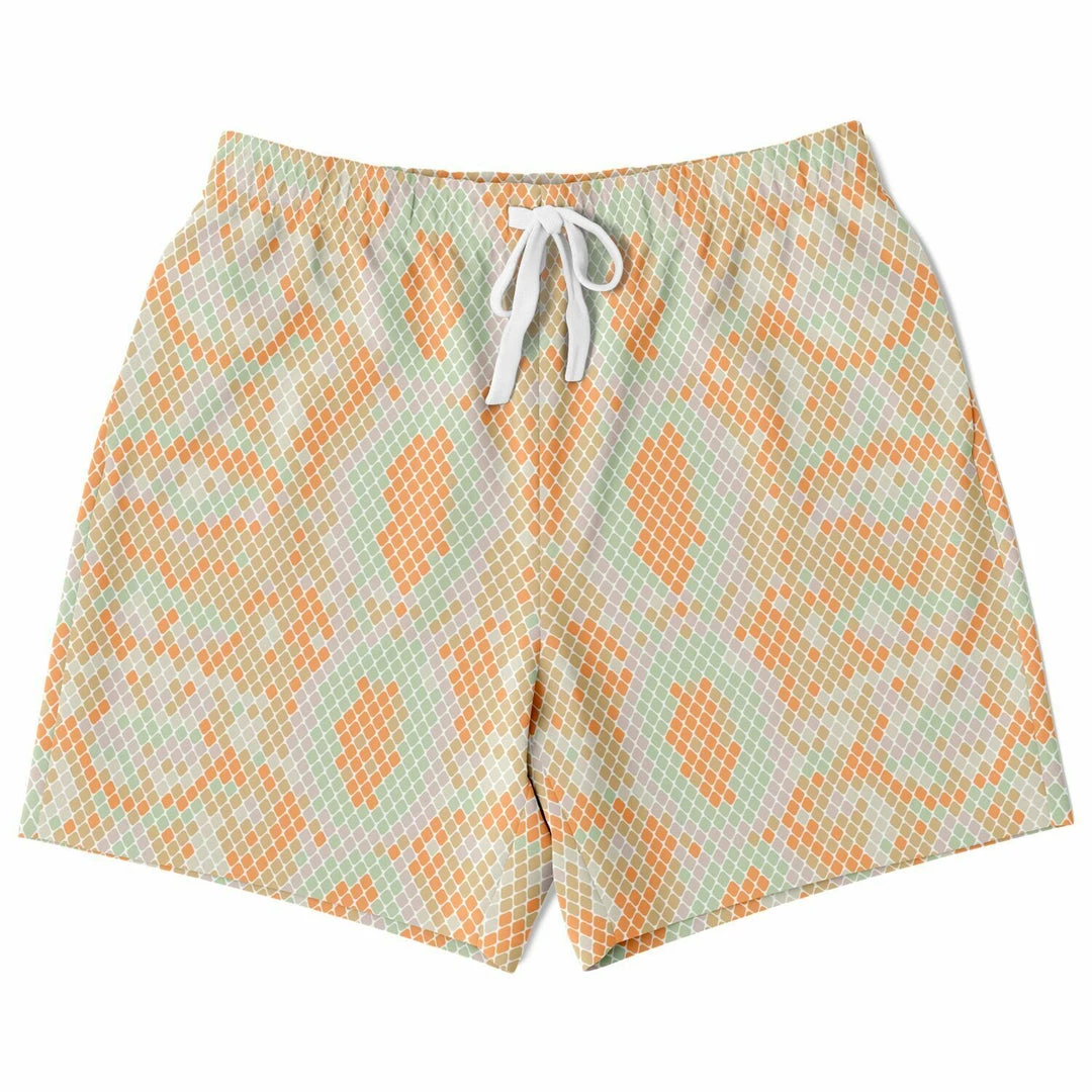 Subliminator Green & Orange Snake Fleece Shorts 3 Subliminator Green & Orange Snake Fleece Shorts
