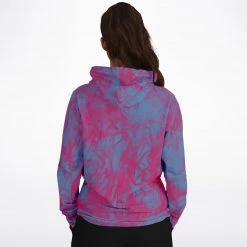 Subliminator Red Blue Flame Unisex Hoodie Hoodies