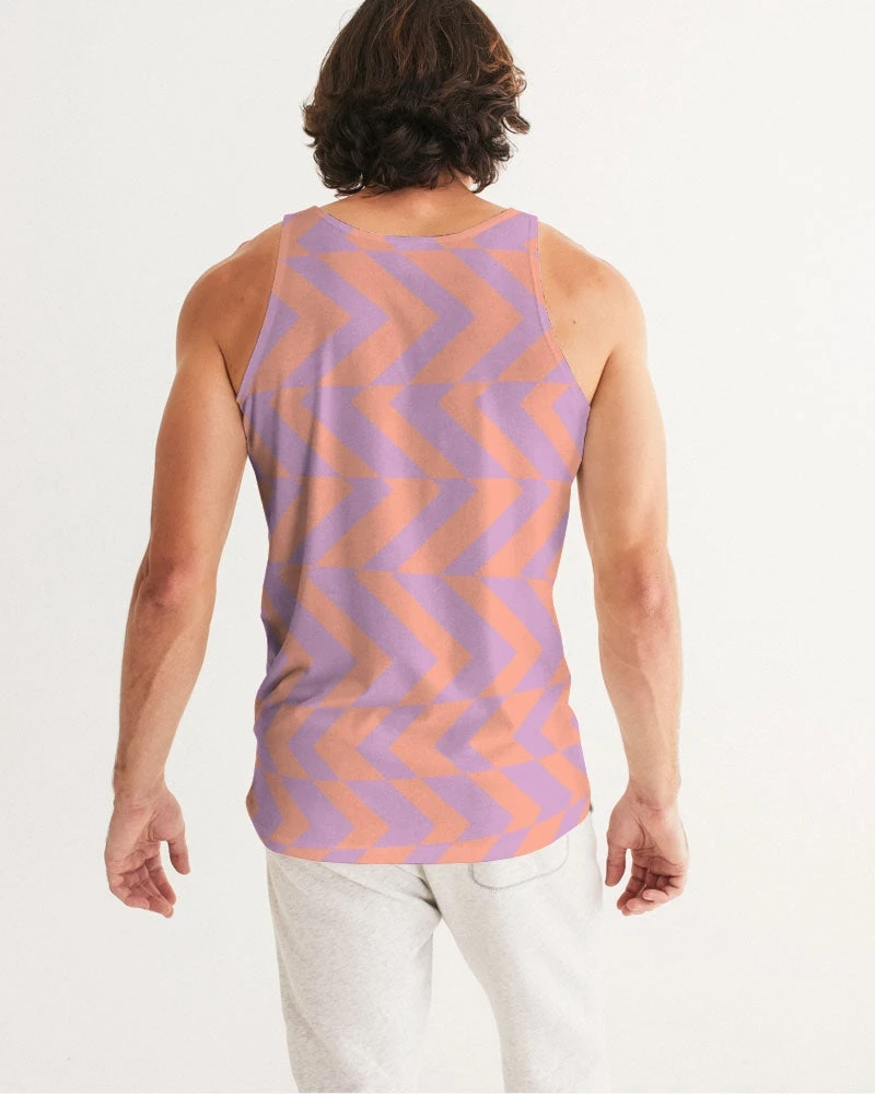 Harlow & Lloyd Peach & Orchid Stripe Men's Tank T Shirts & Tanks 8 Harlow & Lloyd Peach & Orchid Stripe Men's Tank T Shirts & Tanks