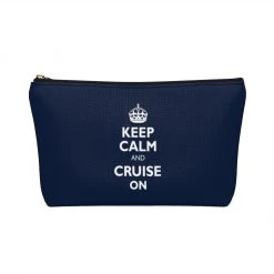 Printify Keep Calm & Cruise On Accessory Pouch Accessories