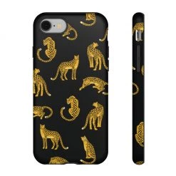 Printify Black Leopards Tough Phone Case