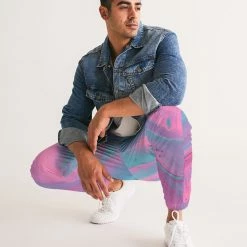 Harlow & Lloyd Marshmallow Marbled Men's Lightweight Track Pants