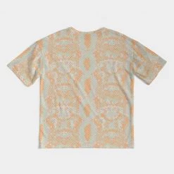 Harlow & Lloyd Green & Orange Snake Print Men's Premium Heavyweight Tee