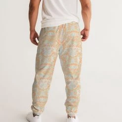 Harlow & Lloyd Green & Orange Snake Print Men's Lightweight Track Pants 13 Harlow & Lloyd Green & Orange Snake Print Men's Lightweight Track Pants
