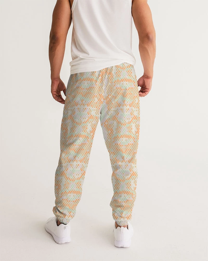 Harlow & Lloyd Green & Orange Snake Print Men's Lightweight Track Pants 6 Harlow & Lloyd Green & Orange Snake Print Men's Lightweight Track Pants