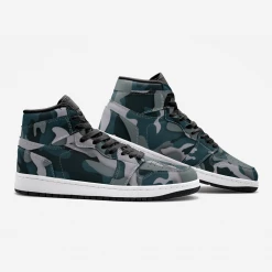Harlow & Lloyd Shoes Green Camo Unisex Sneakers