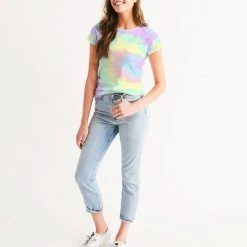Harlow & Lloyd T Shirts & Tanks Pastal Smash Tie Dye Women's Tee