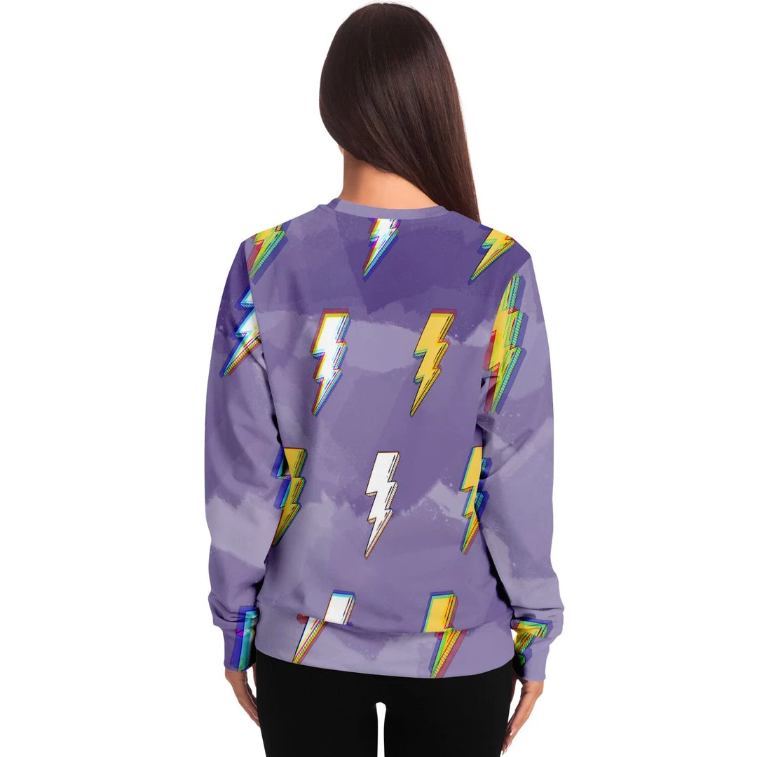 Subliminator Sweatshirts & Pullovers Lightning Bolt Unisex Fleece Sweatshirt 9 Subliminator Sweatshirts & Pullovers Lightning Bolt Unisex Fleece Sweatshirt