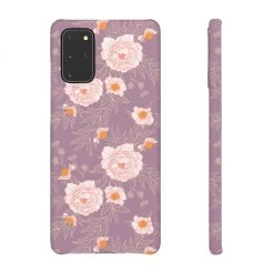 Printify Orange Peonies Floral Rose Phone Case