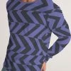 Harlow & Lloyd Blue Violet & Charcoal Abstract Striped Men's Long Sleeve Tee Shirt T Shirts & Tanks 2 Harlow & Lloyd Blue Violet & Charcoal Abstract Striped Men's Long Sleeve Tee Shirt T Shirts & Tanks