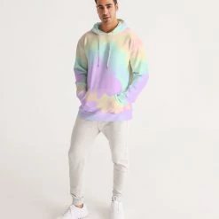 Harlow & Lloyd Lilac Mint Tie Dye Men's Hoodie