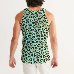 Harlow & Lloyd Spearmint Banana Leopard Print Men's Tank T Shirts & Tanks 11 Harlow & Lloyd Spearmint Banana Leopard Print Men's Tank T Shirts & Tanks