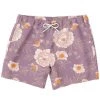 Subliminator Orange Peonies Floral Rose Swim Shorts 1 Subliminator Orange Peonies Floral Rose Swim Shorts