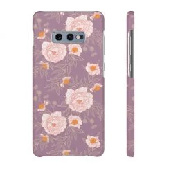 Printify Orange Peonies Floral Rose Phone Case