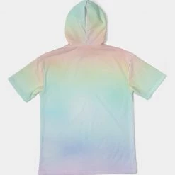 Harlow & Lloyd Soft Rainbow Premium Heavyweight Short Sleeve Hoodie