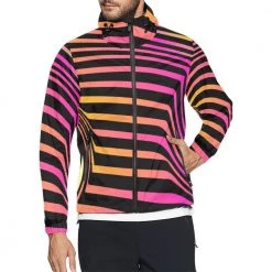 Harlow & LLoyd Neon Sunrise Unisex Hooded Windbreaker Jacket
