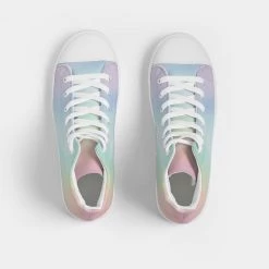 Harlow & Lloyd Shoes Soft Rainbow Men's Hightop Canvas Shoe 13 Harlow & Lloyd Shoes Soft Rainbow Men's Hightop Canvas Shoe
