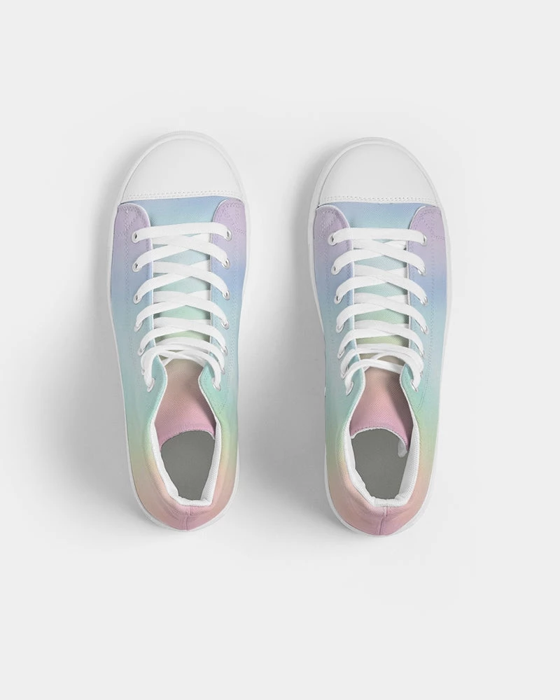 Harlow & Lloyd Shoes Soft Rainbow Men's Hightop Canvas Shoe 6 Harlow & Lloyd Shoes Soft Rainbow Men's Hightop Canvas Shoe