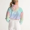 Harlow & Lloyd Soft Rainbow Cropped Windbreaker Jacket 1 Harlow & Lloyd Soft Rainbow Cropped Windbreaker Jacket