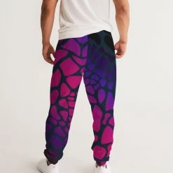 Harlow & Lloyd Pants & Joggers Raspberry Giraffe Men's Lightweight Track Pants