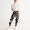 Harlow & Lloyd Black & Bone Paisley Lightweight Women's Track Pants Pants & Joggers 2 Harlow & Lloyd Black & Bone Paisley Lightweight Women's Track Pants Pants & Joggers