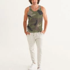 Harlow & Lloyd T Shirts & Tanks Woodland Camo Men's Tank
