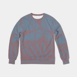 Harlow & Lloyd Misty Grape Geometric Men's French Terry Pullover Sweatshirt