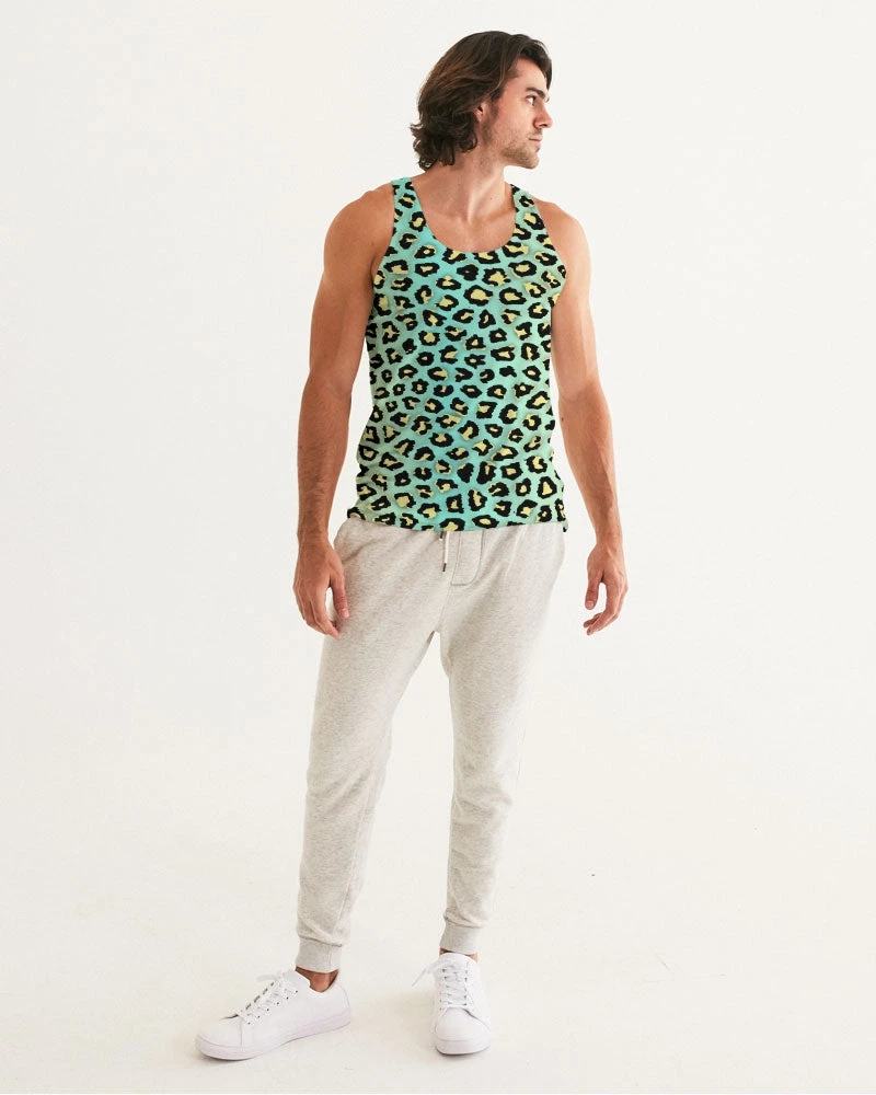 Harlow & Lloyd Spearmint Banana Leopard Print Men's Tank T Shirts & Tanks 6 Harlow & Lloyd Spearmint Banana Leopard Print Men's Tank T Shirts & Tanks