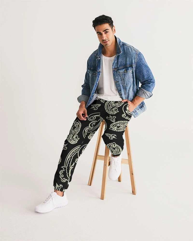 Harlow & Lloyd Black & Bone Paisley Men's Lightweight Track Pants Pants & Joggers 7 Harlow & Lloyd Black & Bone Paisley Men's Lightweight Track Pants Pants & Joggers