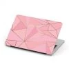 Harlow & Lloyd Macbook Hard Shell Case - Pink & Gold Geometric Macbook Cases