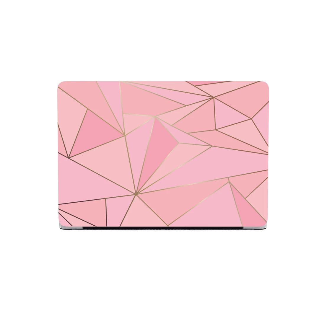Harlow & Lloyd Macbook Hard Shell Case - Pink & Gold Geometric Macbook Cases 6 Harlow & Lloyd Macbook Hard Shell Case - Pink & Gold Geometric Macbook Cases