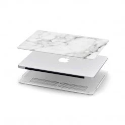 Harlow & Lloyd Macbook Cases Macbook Hard Shell Case - White Marble 11 Harlow & Lloyd Macbook Cases Macbook Hard Shell Case - White Marble