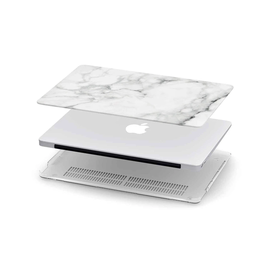 Harlow & Lloyd Macbook Cases Macbook Hard Shell Case - White Marble 6 Harlow & Lloyd Macbook Cases Macbook Hard Shell Case - White Marble