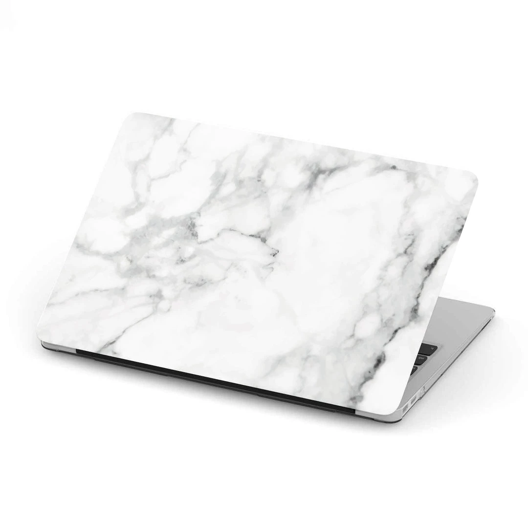 Harlow & Lloyd Macbook Cases Macbook Hard Shell Case - White Marble 3 Harlow & Lloyd Macbook Cases Macbook Hard Shell Case - White Marble