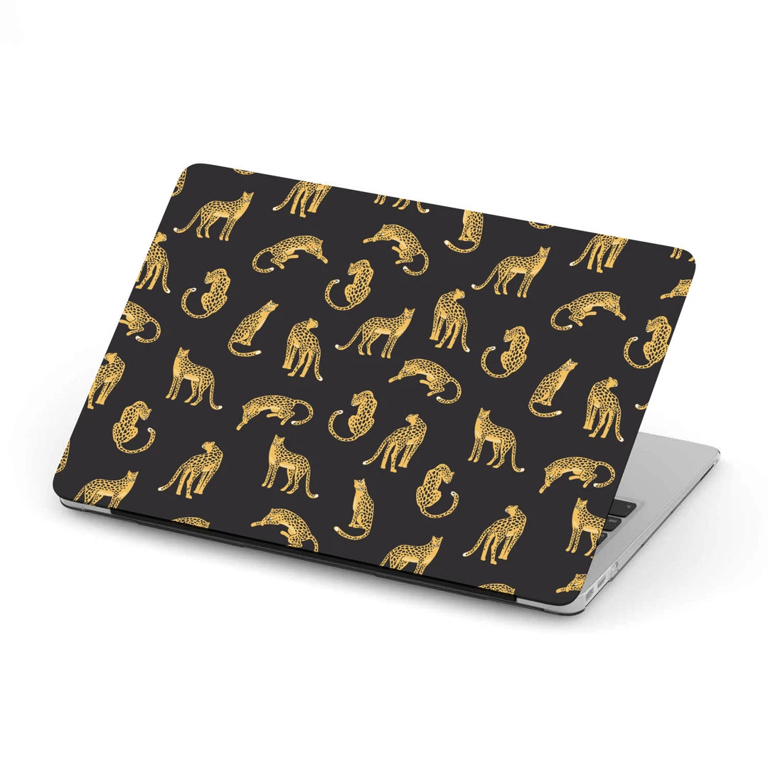Harlow & Lloyd Macbook Cases Macbook Hard Shell Case - Black Leopard Pattern 3 Harlow & Lloyd Macbook Cases Macbook Hard Shell Case - Black Leopard Pattern