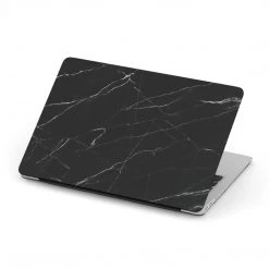 Harlow & Lloyd Personalized Macbook Hard Shell Case - Black Marble