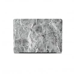Harlow & Lloyd Personalized Macbook Hard Shell Case - Dark Grey Marble