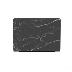 Harlow & Lloyd Macbook Hard Shell Case - Black Streaky Marble 12 Harlow & Lloyd Macbook Hard Shell Case - Black Streaky Marble