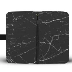 Wc-fulfillment Black Marble Phone Wallet Case Phone Cases