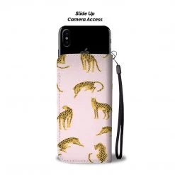 Wc-fulfillment Pink Leopards Phone Wallet Case
