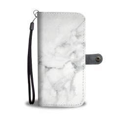 Wc-fulfillment White Marble Phone Wallet Case
